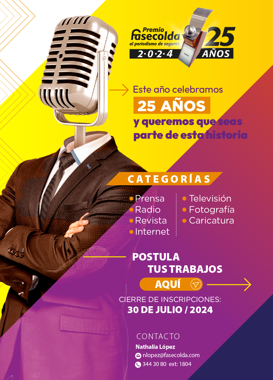 Flyer premio periodismo Flyer premio periodismo